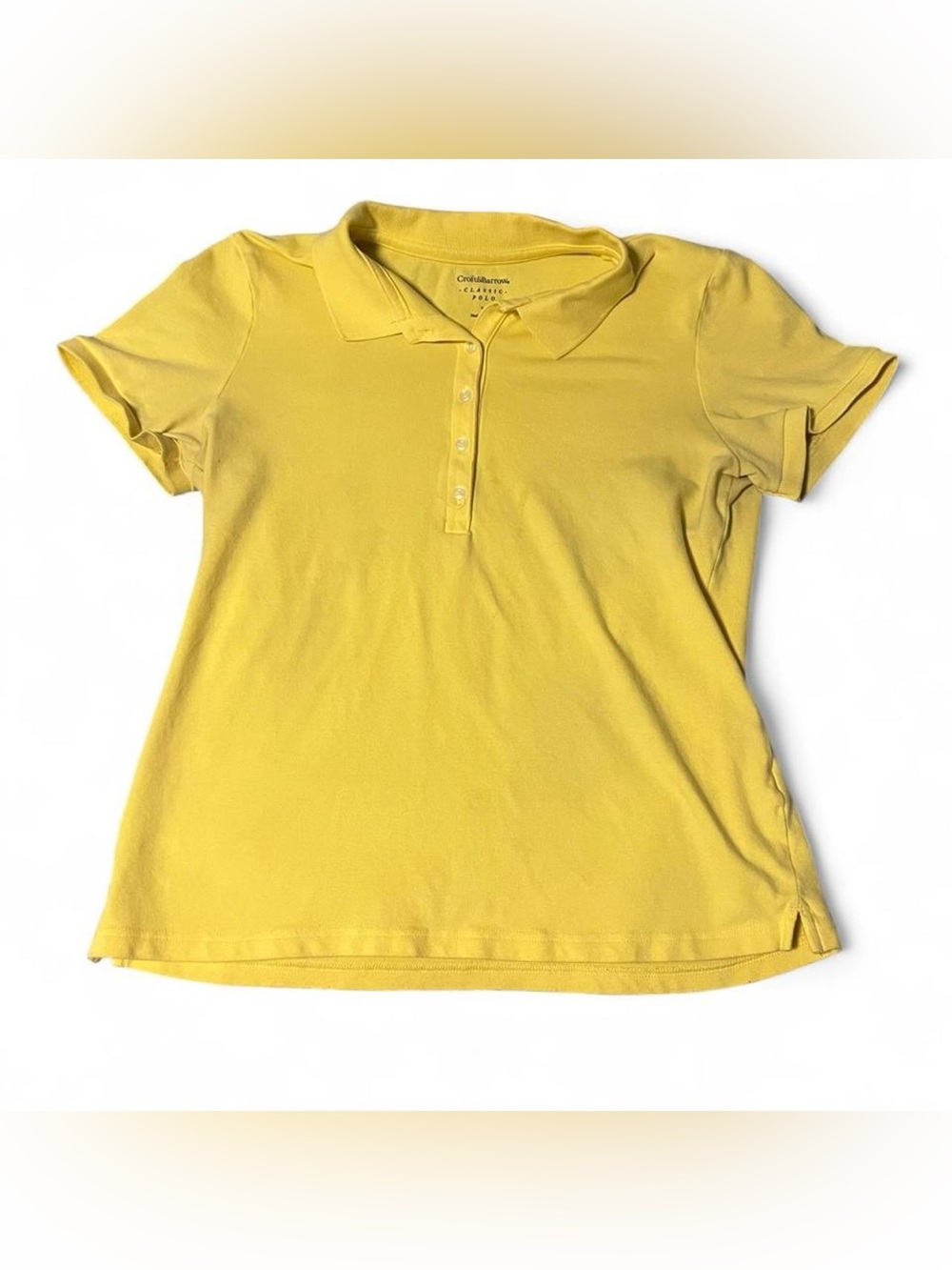 Croft & Barrow Yellow Polo Top